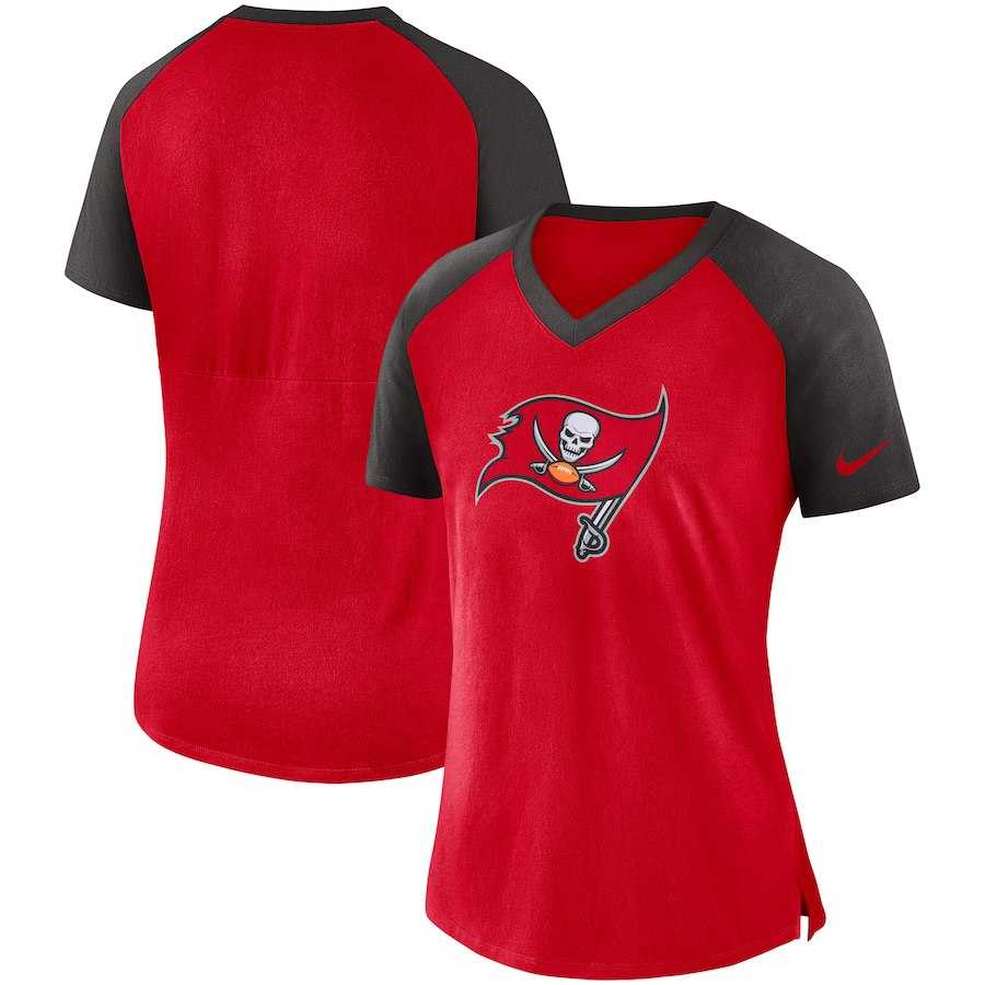 Women Tampa Bay Buccaneers Nike Top V Neck T-Shirt Red Pewter,We sell and wholesale Women Tampa Bay Buccaneers Nike Top V Neck T-Shirt Red Pewter on line form chian!